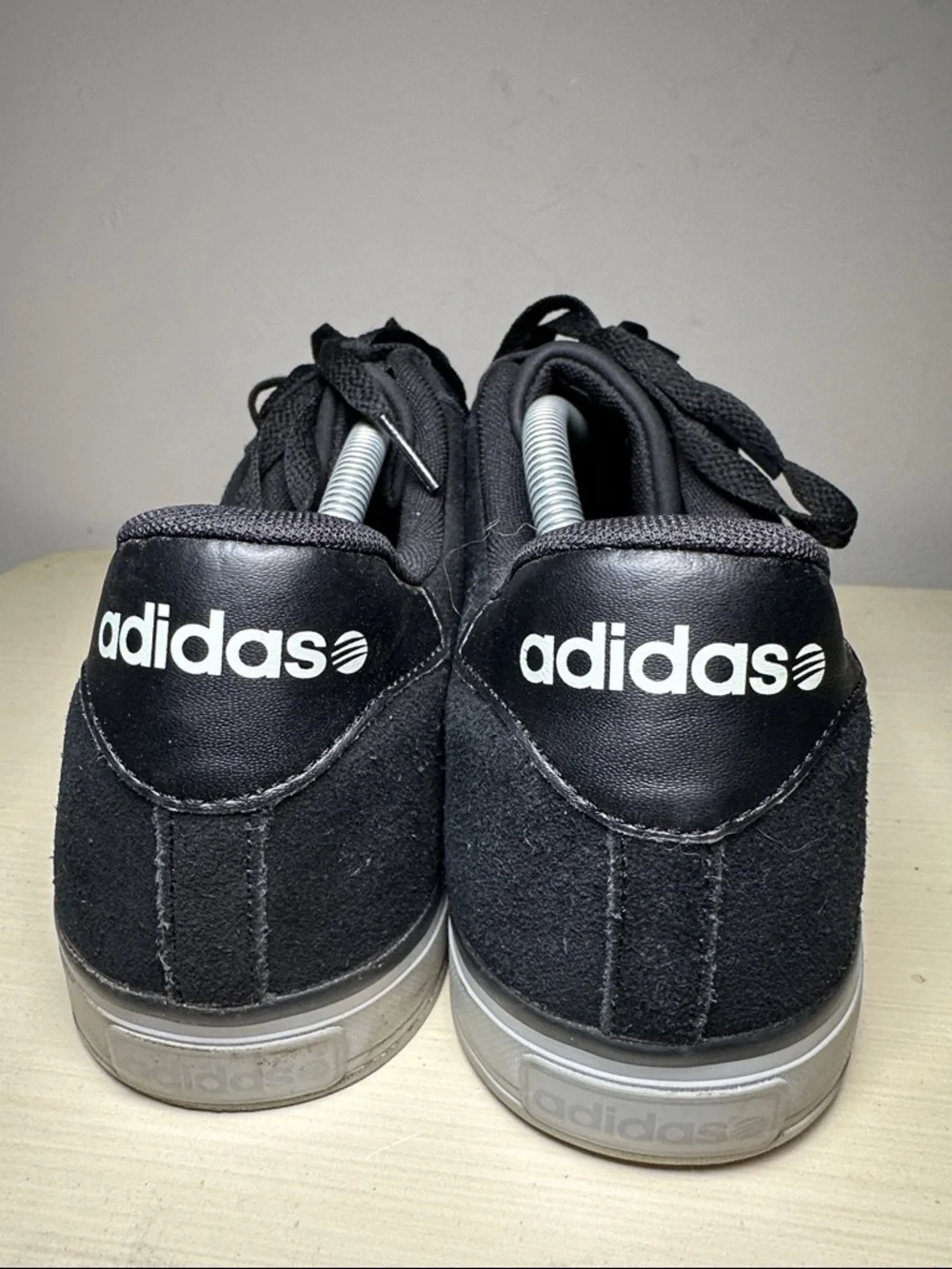adidas Neo suede Black and Gray Low-Top Sneakers